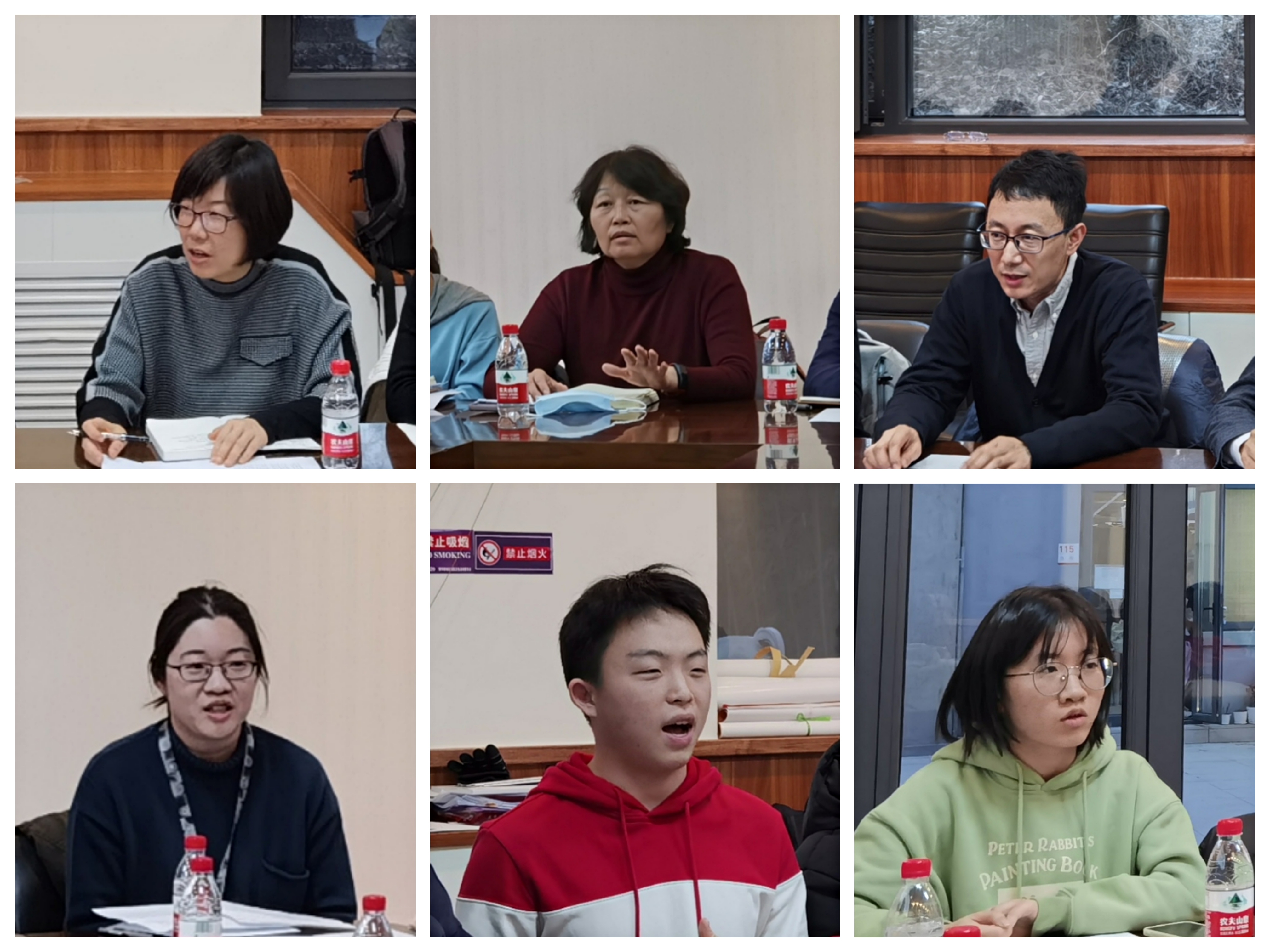 20211228-冬奥志愿者的教学调整与持续关心调研座谈会开展-校团委供图-与会师生张婷、赵青、杨乐仙、尹丛、王与时、周晨佳(从左至右,从上至下)交流发言.jpeg