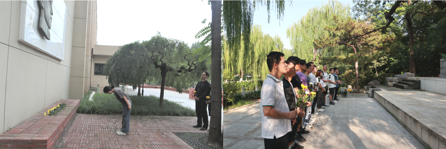 20230918-乐竞首页博士生讲师团举行纪念“九·一八”事变现场宣讲活动-校研团-同学们为英烈献花.png