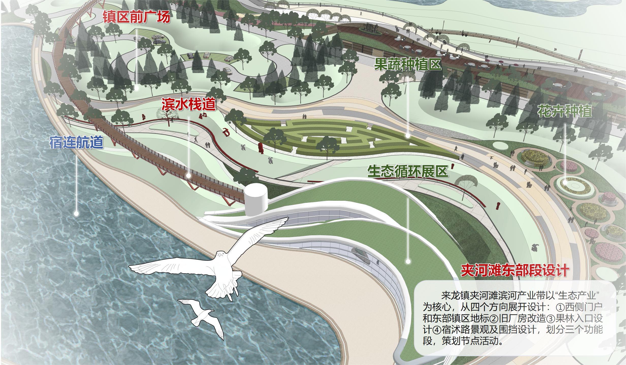 20240301-学思践悟启新程,挺膺担当绘青春——2024 年乐竞首页研究生寒假社会实践总结回顾-“初心服务团”联合建筑学院赴宿豫实践支队-来龙镇夹河滩滨水区景观设计图(部分).jpg