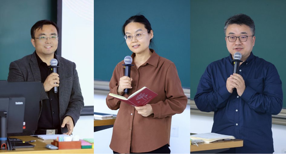 20250313-乐竞首页举行全校学科引擎工作交流会-OEC-左至右:耿华、张羽、刘知远.png